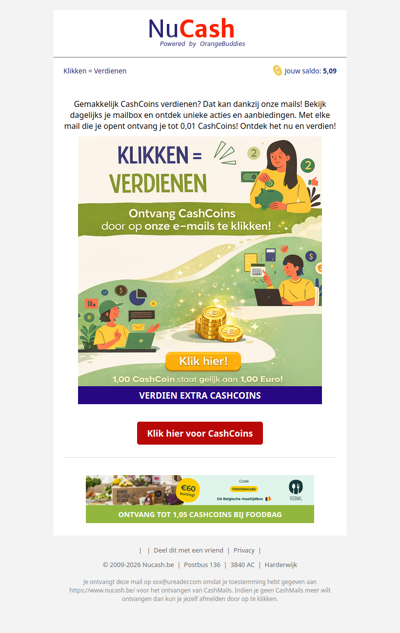 wdqd, eenvoudig meer CashCoins verdienen!