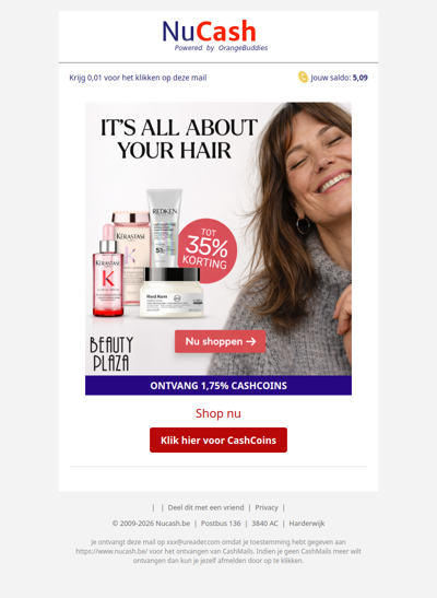 Tot 35% korting bij Beauty Plaza!