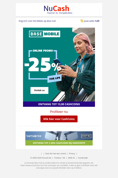 Je gsm-abonnement, levenslang aan -25%!