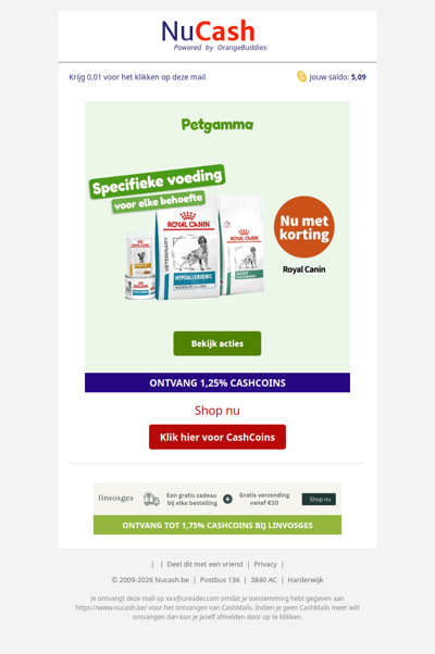 Korting op Royal Canin bij Petgamma!