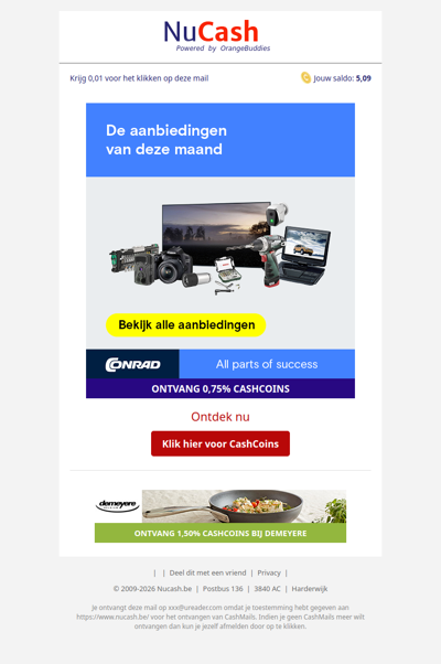 Ontdek de aanbiedingen van deze maand bij Conrad