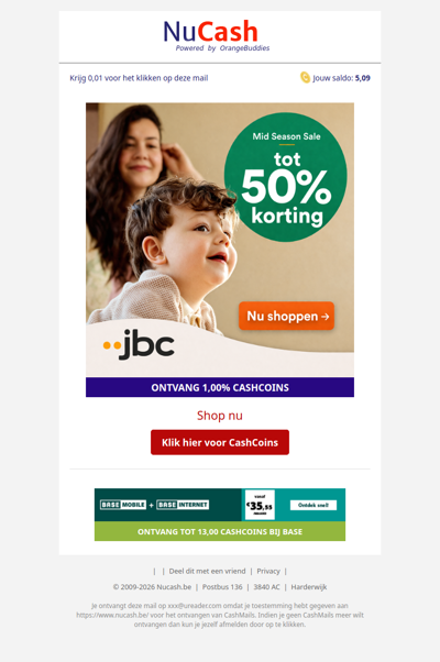 Mid Season Sale bij JBC: tot 50% korting!