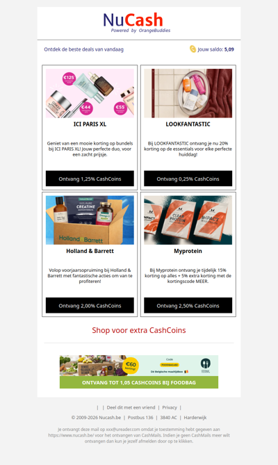 Begin je week goed met 4 nieuwe deals