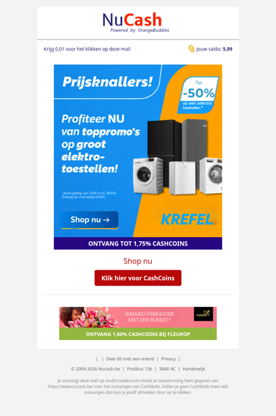 Prijsknallers bij Krëfel: tot 50% korting!