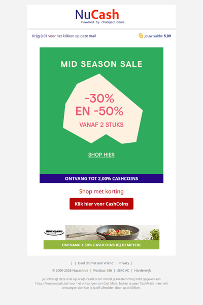 Mid Season Sale bij CKS Fashion: tot 50% korting