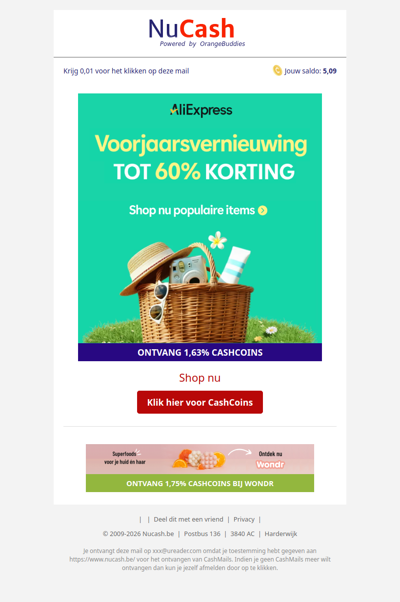 Voorjaarsvernieuwing bij AliExpress: tot 60% korting!