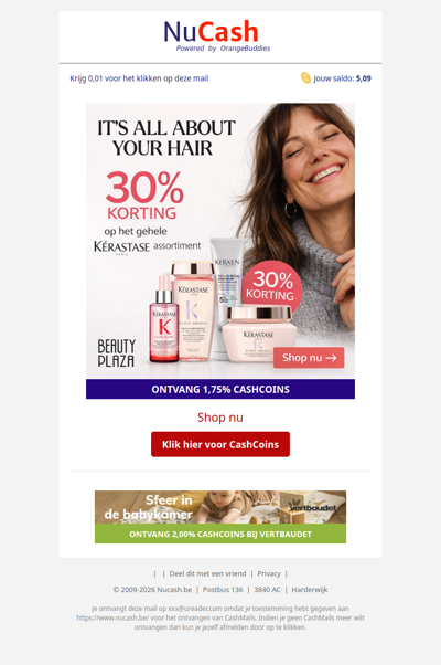 30% korting op Kérastase bij Beauty Plaza!