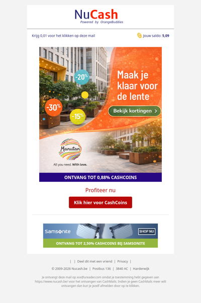 Maak je klaar voor de lente met tot 30% korting!