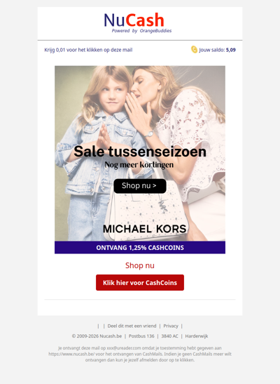 Sale tussenseizoen: nog meer kortingen bij Michael Kors!