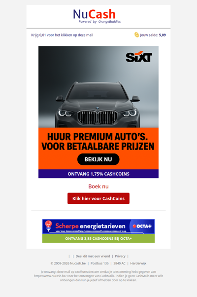 Huur een premium auto voor een betaalbare prijs bij SIXT