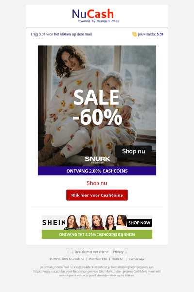 60% korting bij Snurk Amsterdam!