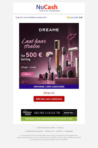 Tot 500 EUR korting bij Dreame!