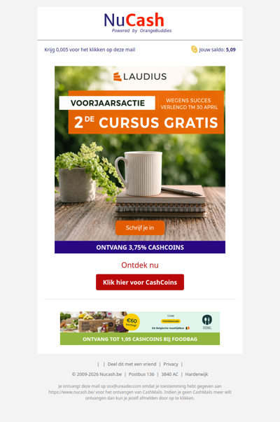 2e Cursus gratis bij Laudius!