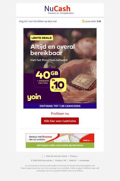 Profiteer van lente deals bij Yoin!