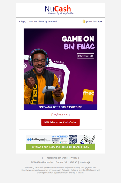 Game on bij FNAC!