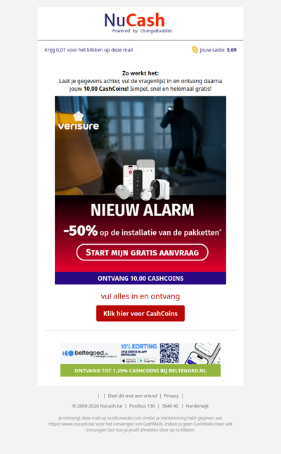 50% korting op je alarminstallatie