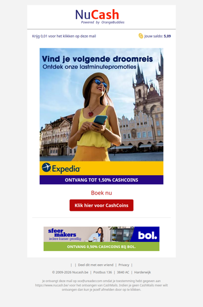 Vind je volgende droomreis en bespaar 20%!