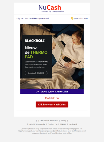 Nieuw bij BLACKROLL: de THERMO PAD