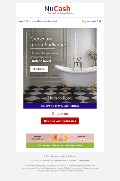 Ontdek alle aanbiedingen bij Hudson Reed!