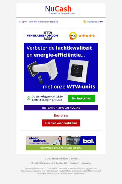 Verbeter de luchtkwaliteit in huis!