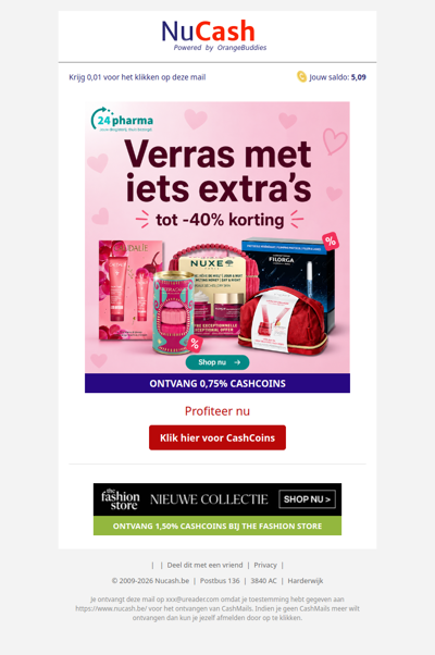 Verras met iets extra's en ontvang tot 40% korting!