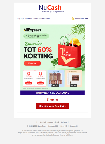 Zomerklaar met AliExpress: tot 60% korting!
