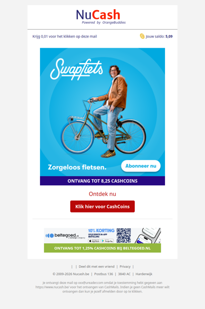 Abonneer je op zorgeloos fietsen!
