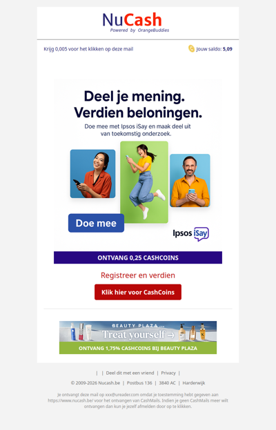 Deel je mening en verdien beloningen!