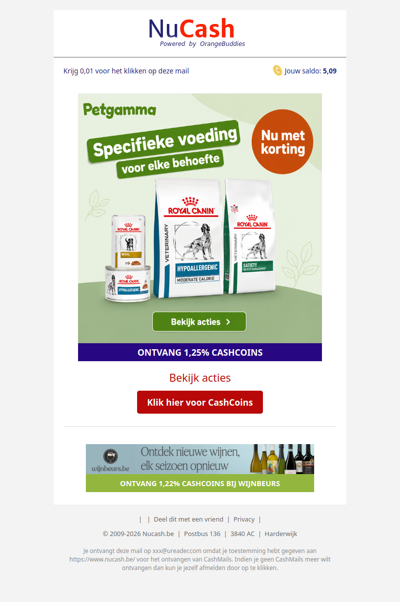 Ontdek Royal Canin deals bij Petgamma