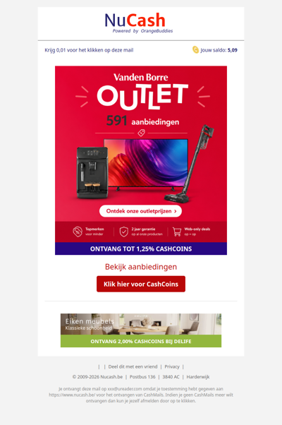 Bespaar groot op elektronica in de Vanden Borre Outlet