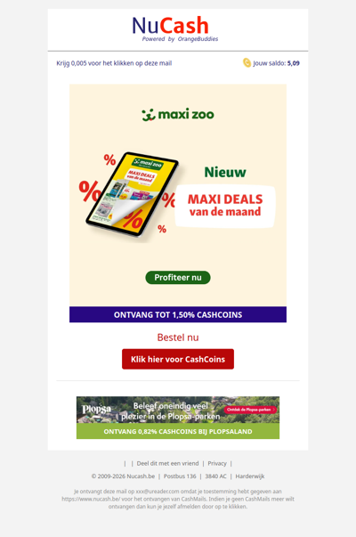 Profiteer nu van de Maxi Deals bij Maxi Zoo!