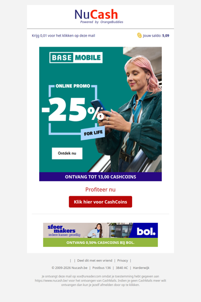 Je gsm-abonnement, levenslang aan -25%!