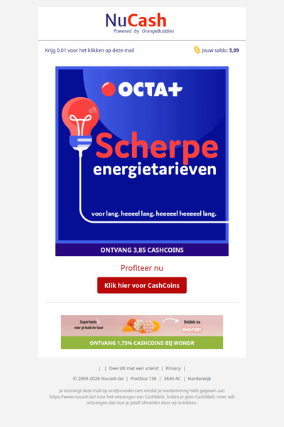 Scherpe energietarieven voor jou!