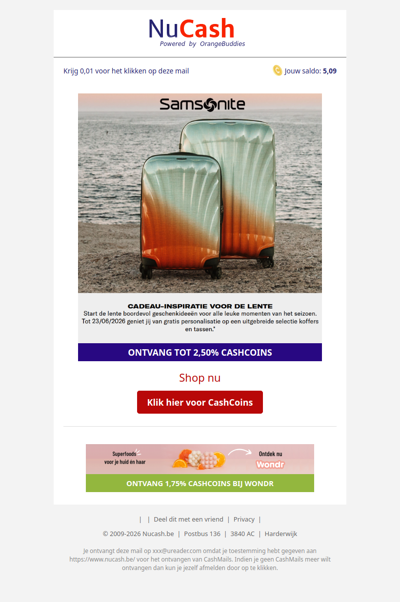 Lentecadeaus bij Samsonite: gratis personalisatie!