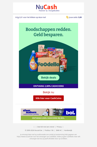 Jouw favoriete merken voor minder bij Foodello