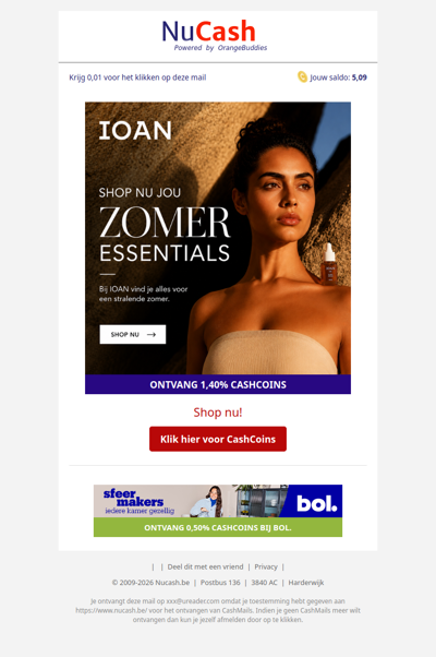 Stralend de zomer in met IOAN