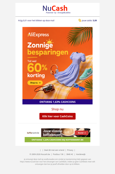 Zonnige besparingen bij AliExpress: tot -60%!