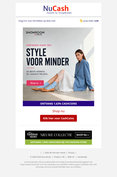 Shop jouw favoriete merken met mega korting bij Showroomprive