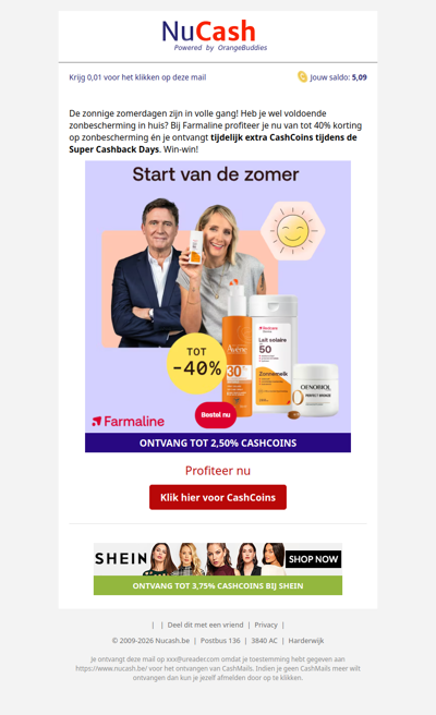 Start van de zomer: tot -40% op zonbescherming!