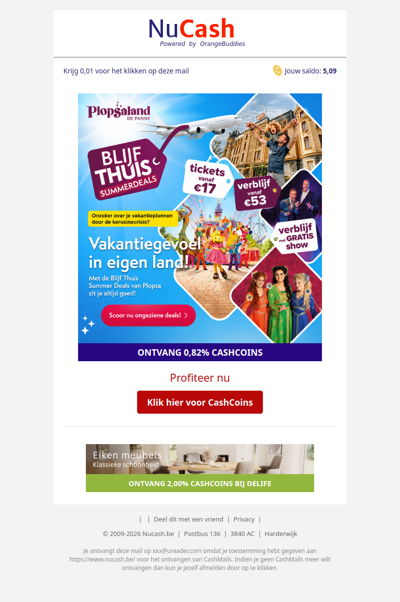 Blijf thuis summerdeals bij Plopsaland De Panne!