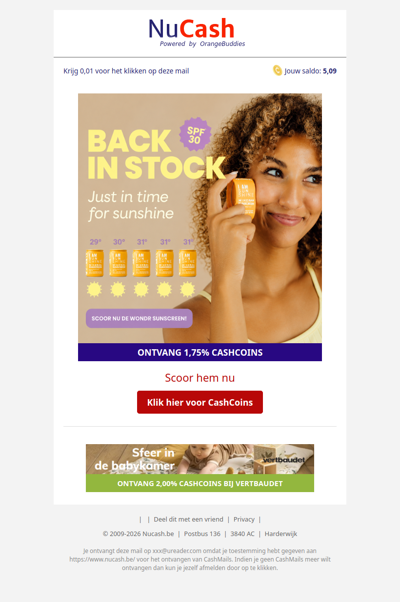 BACK IN STOCK: scoor nu jouw WONDR Sunscreen SPF30