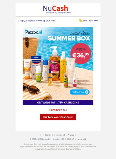 Profiteer nu van de exclusieve Pazzox Summer Box