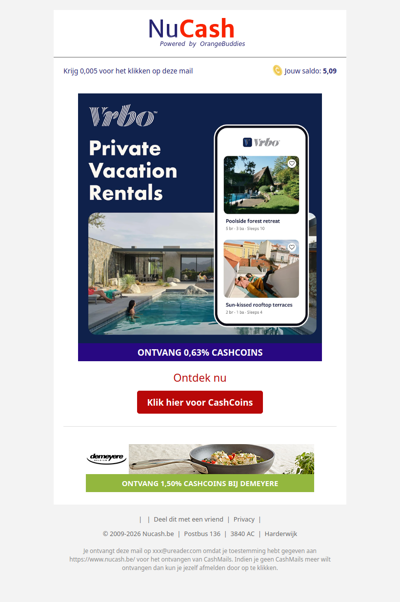 Private vacation rentals bij VRBO!