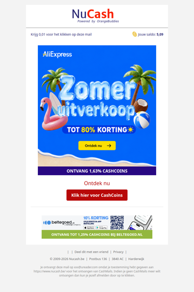 Zomeruitverkoop bij AliExpress: tot 80% korting!
