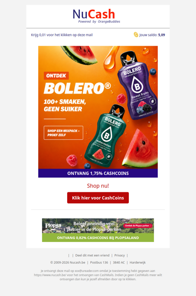 Proef de populairste Bolero smaken vandaag nog