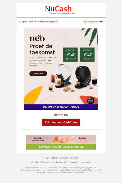 Proef premium koffie met Dolce Gusto NEO