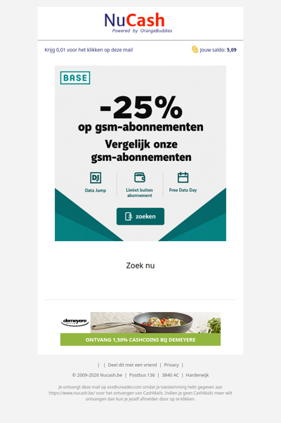 Scoor nu 25% korting op je abonnement