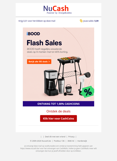 Flash Sales: tot 60% korting op topmerken
