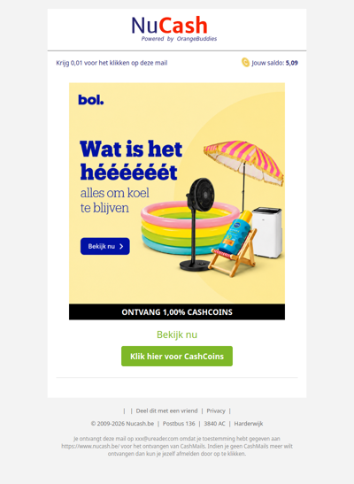 Blijf lekker koel met de zomerdeals van bol.
