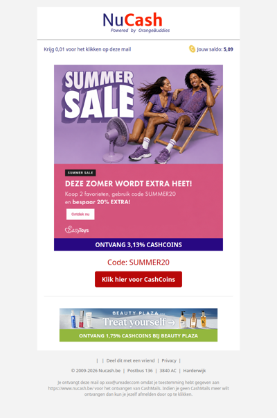 Summer Sale: Bespaar 20% extra!